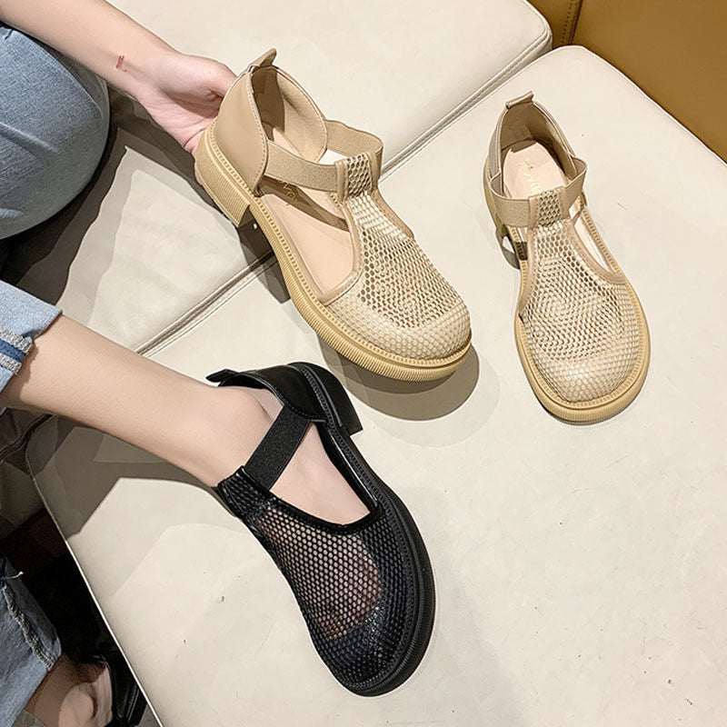 Breezy Mesh Mary Janes – Summer Elegance