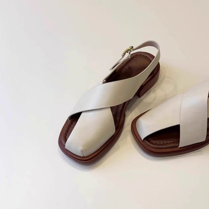 Roman Sandals With Buckle