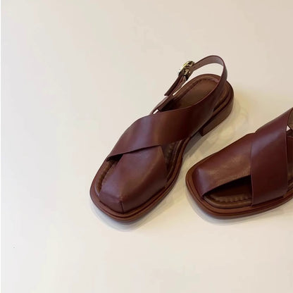 Roman Sandals With Buckle